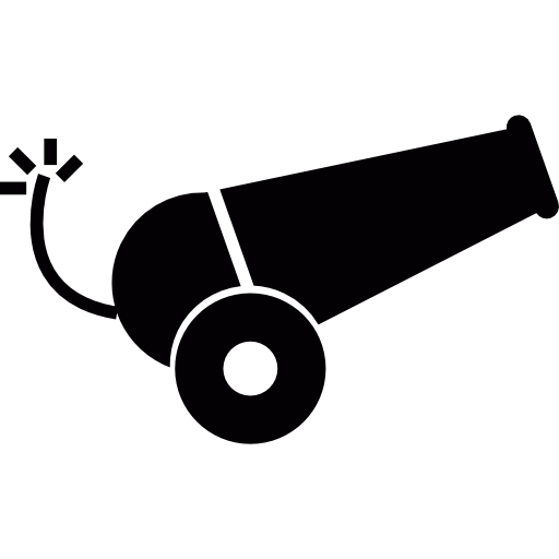 Cannon With Burning Fuse