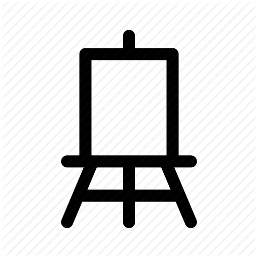 Art, Canvas, Paint, Stand Icon