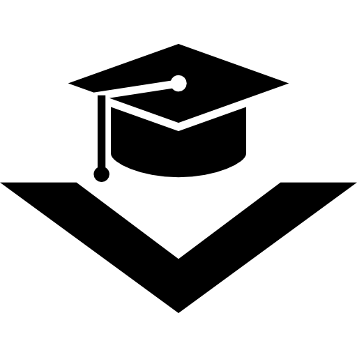 Graduation Cap With Arrowhead Icons Free Download