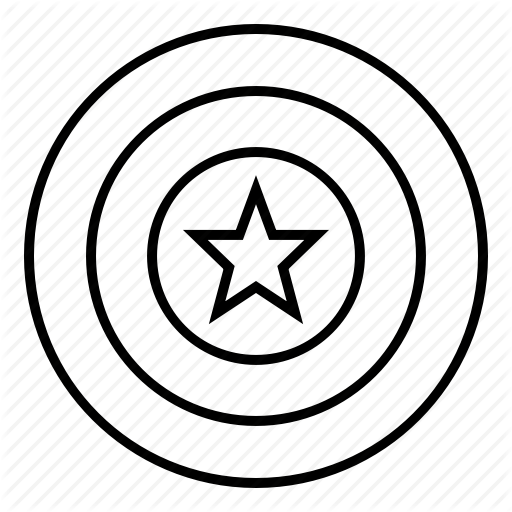 America, Captain, Shield, Sign, Superhero Icon