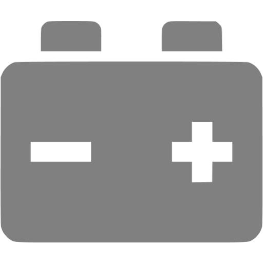Gray Car Battery Icon