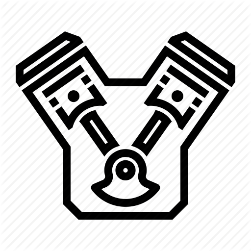Car, Engine, Part, V, V Engine Icon
