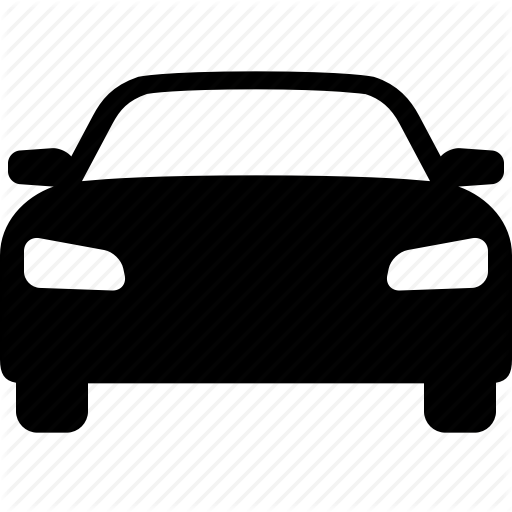 Automobile, Car, Front, Sedan, Transportation, Vehicle, View Icon