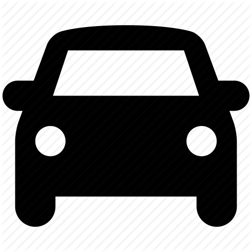 Car, Front View, Parking, Sedan, Vehicle Icon