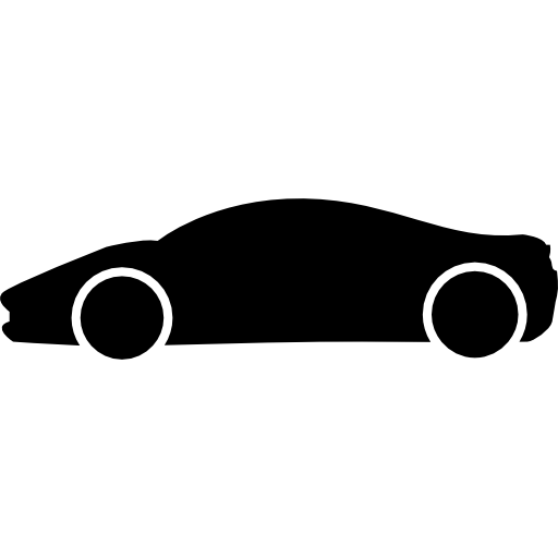 Sport Elegant Black Car Side View Icons Free Download