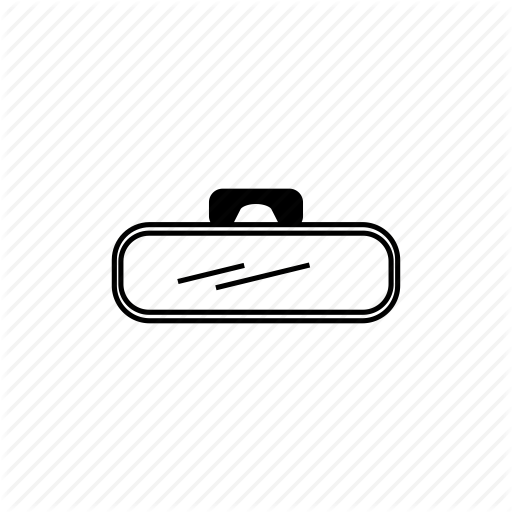 Back, Car, Interior, Mirror, Rear, View Icon