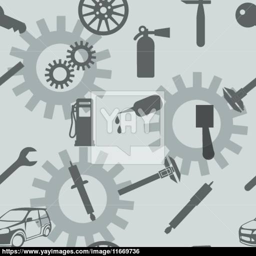 Auto Car Repair Service Icon Symbol Vector