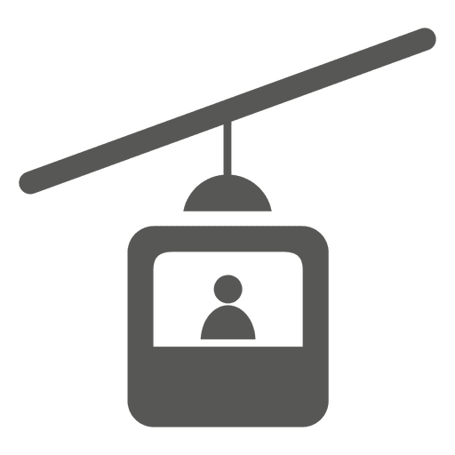 Single Seat Cable Car Icon