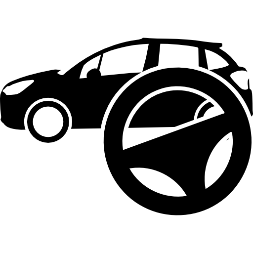 Car And Steering Wheel Icons Free Download