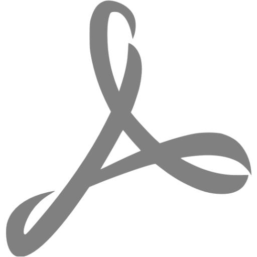 Gray Adobe Reader Icon