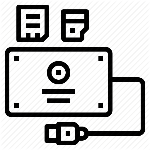 Adapter, Card, Computer, Reader Icon