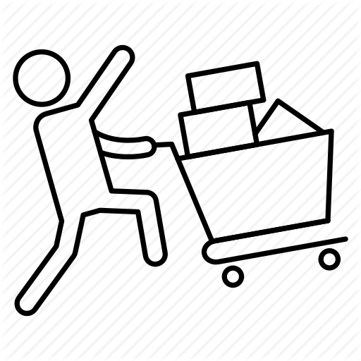 Avatar, Cart, Man, Shopping, Trolley Icon