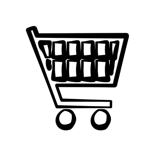 Drawing Vector Grocery Cart