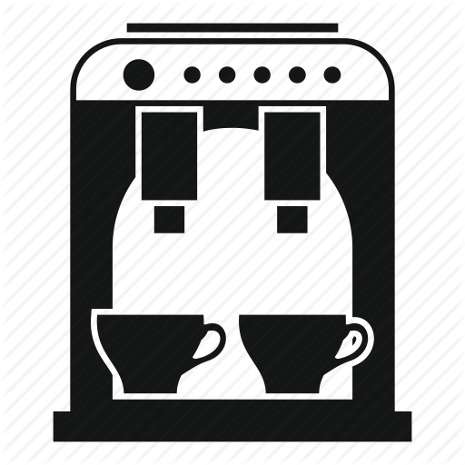 Beverage, Caffeine, Coffee, Kitchen, Maker, Modern, Two Icon