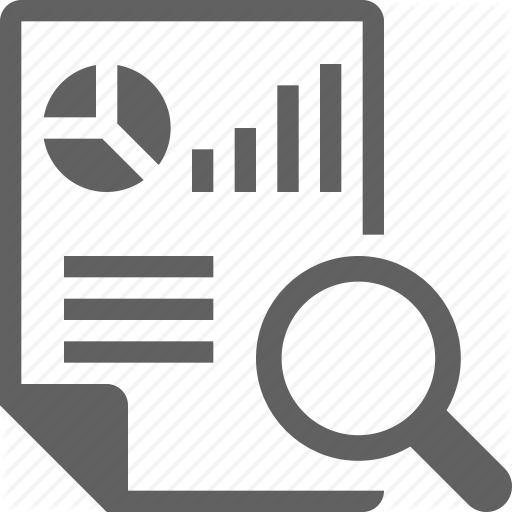 Analytics, Case, Chart, Data, Report, Search, Study Icon
