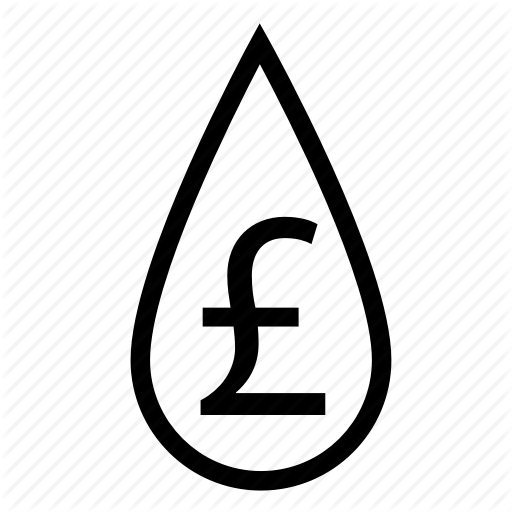 Cash, Cash Flow, Drop, Liquid, Money, Pound, Savings Icon
