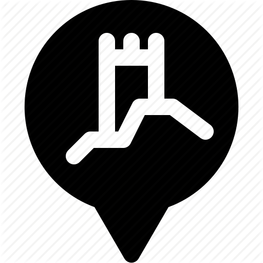 Castle, History, King, Marker, Pin, Ruins, Yumminky Icon