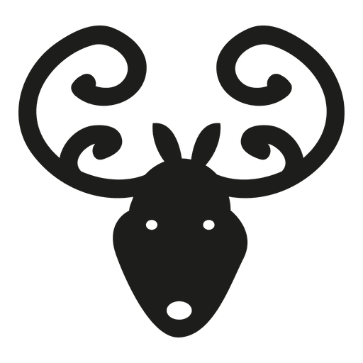 Deer Head Icon Silhouette