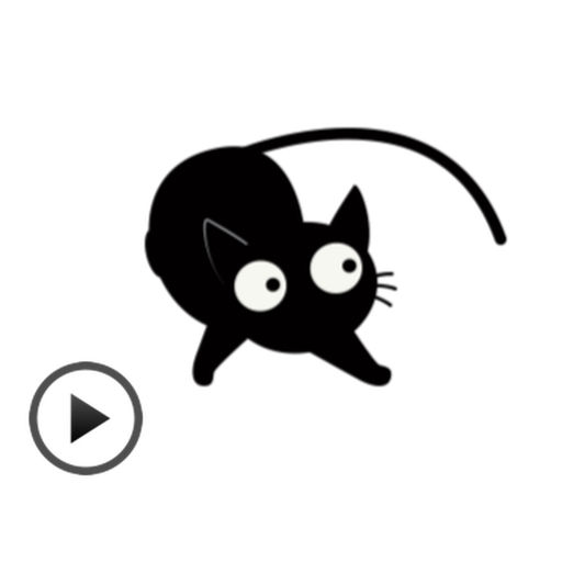 Black Cat Animated Sticker Gif App Data Review