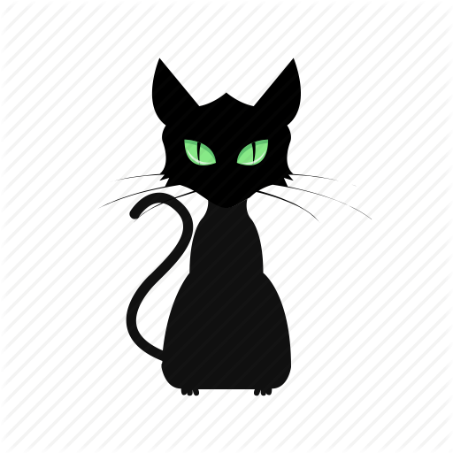 Cat, Halloween, Black, Transparent Png Image Clipart Free Download