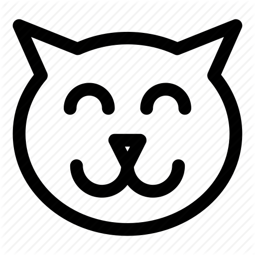 Animal, Cat, Happy, Pet, Smile Icon