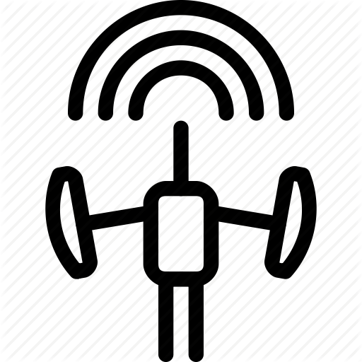 Antenna, Broadcast, Cell, Internet, Server, Tower, Wireless Icon