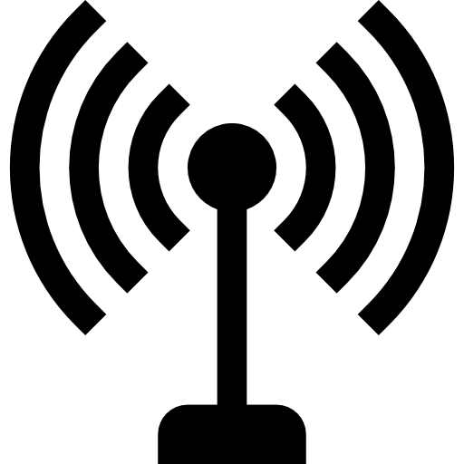 Antenna With Signal Lines Symbol Icons Free Download