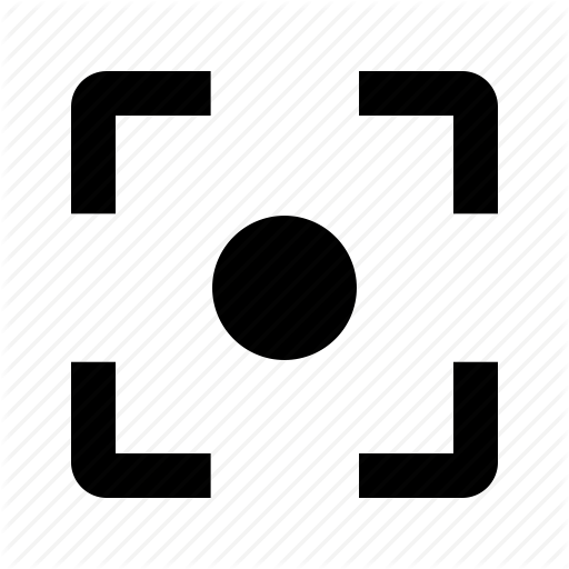 Camera, Center, Focal, On, Point Icon