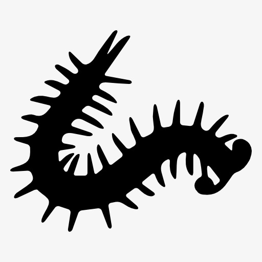 Centipede Silhouette, Insect, Animal, Projection Png Image