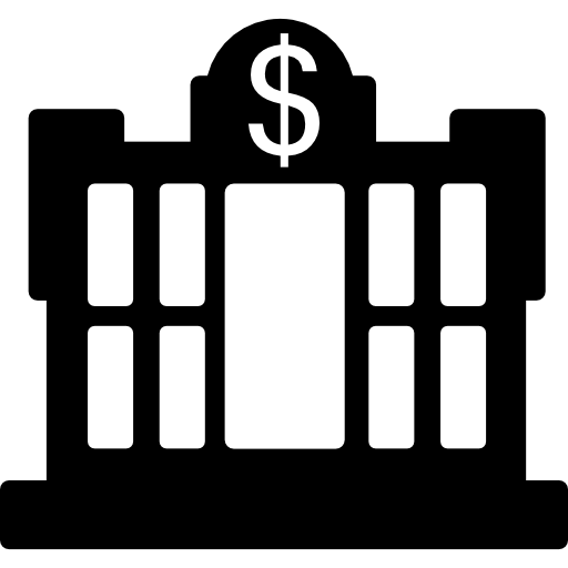 Dollar Central Bank Building Icons Free Download