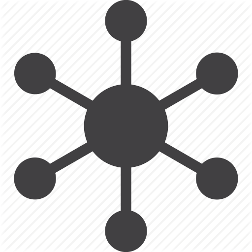 Central, Connection, Hub, Server, Spoke Icon