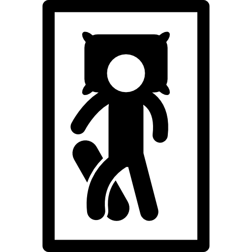 Man Lying On A Bed From Top View Icons Free Download