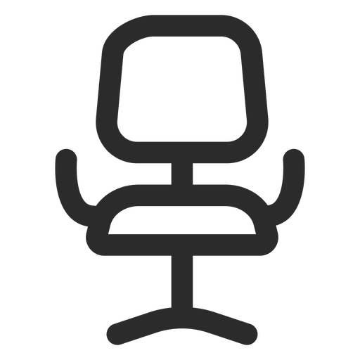 Office Chair Front Stroke Icon