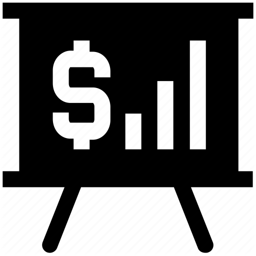 Board, Chalk Board, Dollar, Money, Online, Report, Sign Icon