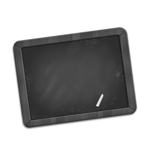 Grey Chalkboard Icon
