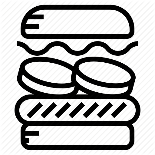 Burger, Hamburger Icon