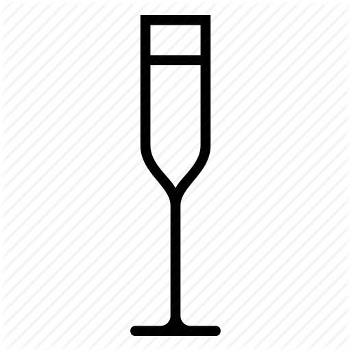 Champagne, Glass Icon
