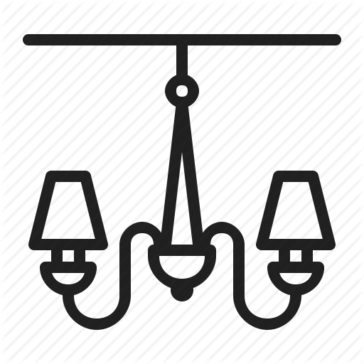 Chandelier, Electrical, Interior, Lamp Icon