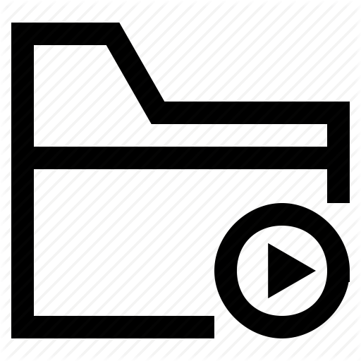 Folder, Play, Player, Ui, Ux, Video Icon