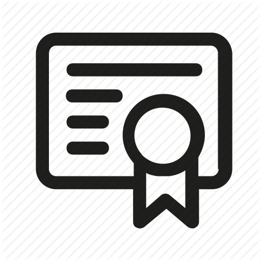 Certificate, Charter, Diploma, University Icon