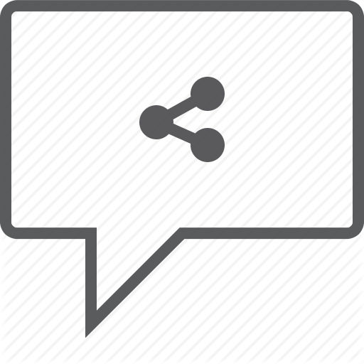 Box, Chat, Share Icon