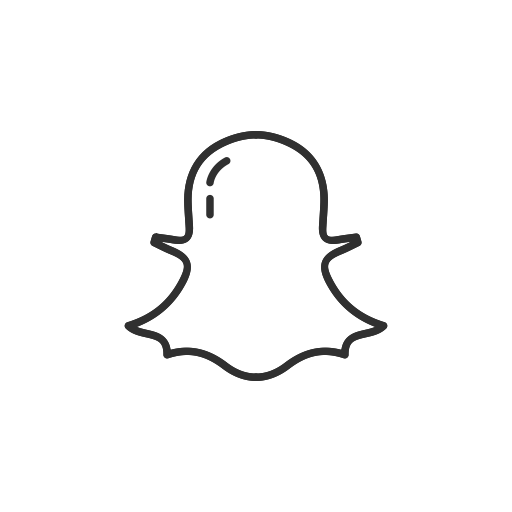 Snap Chat Black And White Logo Png Images