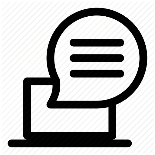 Chat Room, Chats, Laptop, Message, Social Media Icon