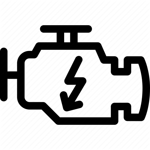 Automotive, Car, Check, Electrical, Engine Icon