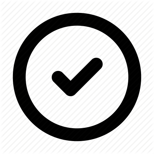 Checkmark, Circle Icon