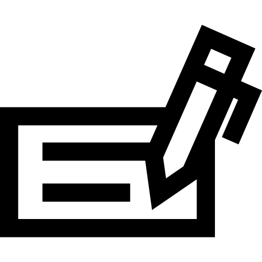 Commercial Payment Tools Pen Signing A Check Icons Free Download