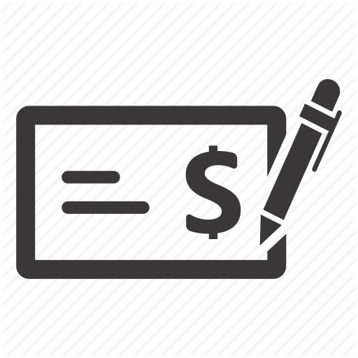 Bank Check, Bill, Payment Icon