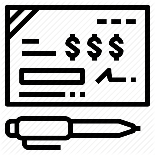 Bank, Business, Check, Checkbook Icon