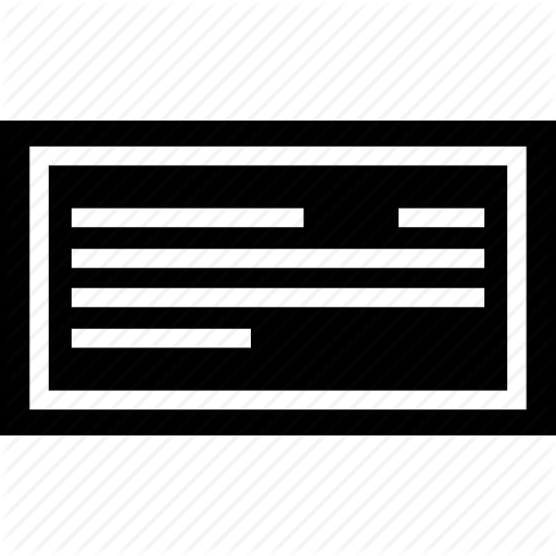 Bank, Check, Checkbook, Cheque, Chequebook Icon