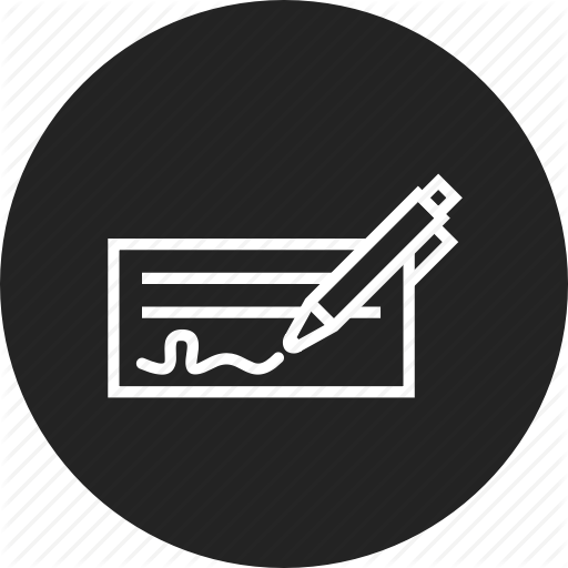 Bank, Check, Checkbook Icon
